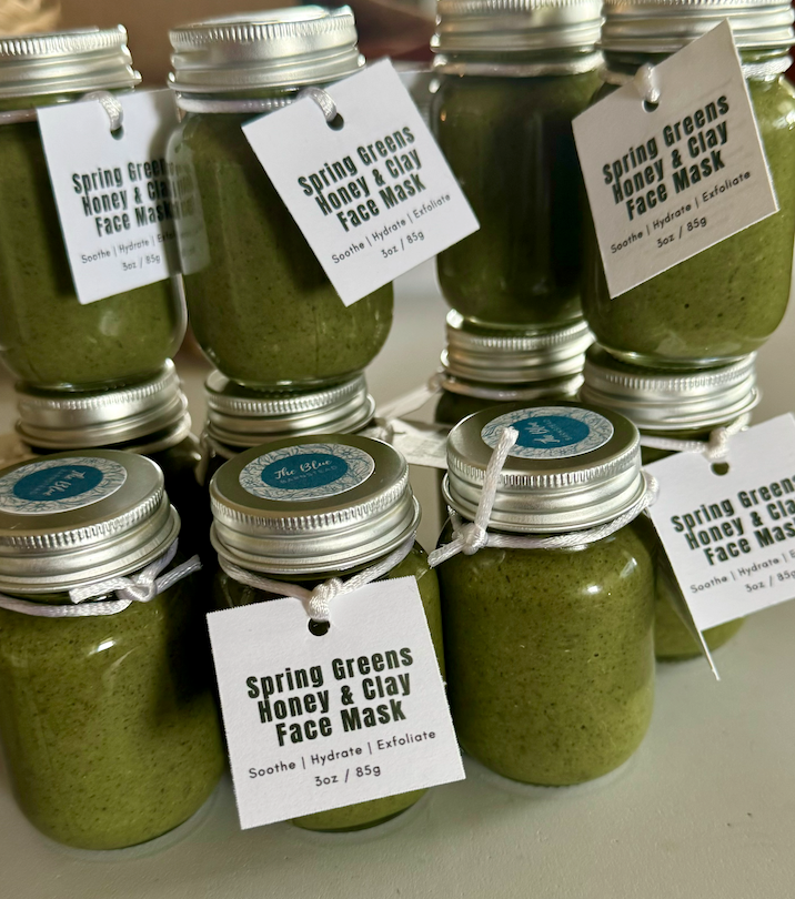 Spring Greens Raw Honey & Clay Face Mask
