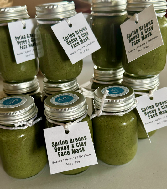Spring Greens Raw Honey & Clay Face Mask